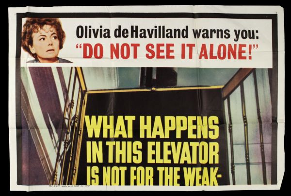 1964 Lady In A Cage Three Sheet (41" x 78") Original Two Piece Movie Poster (MEARS Auction LOA)