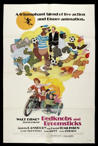 1971 Bedknobs and Broomsticks One Sheet (27" x 41") Original Movie Poster (MEARS Auction LOA)