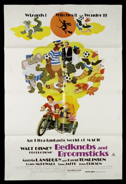 1979 Bedknobs and Broomsticks Re-release One Sheet (27" x 41") Original Movie Poster (MEARS Auction LOA)