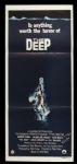 1977 The Deep (14" x 30") Original Movie Poster With Eli Wallach Autograph (MEARS Auction LOA)