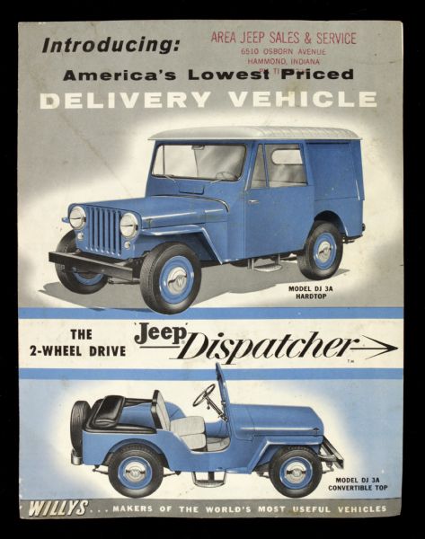 1950s Jeep Dispatcher Promotional Handout 