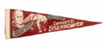 1953 Dwight D. Eisenhower 17 1/2" Inauguration Pennant 