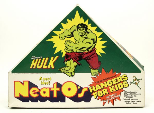 1980 The Incredible Hulk Neat Os Hangers For Kids - MISB 