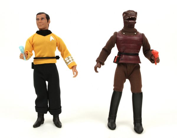 1975-79 Captain Kirk vs Gorn Star Trek 8" MEGO Type 2 Action Figures - Lot of 2