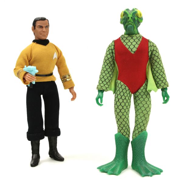 1975-79 Captain Kirk vs Neptunian Star Trek 8" MEGO Type 2 Action Figures - Lot of 2
