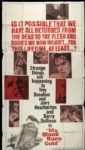1965 My Blood Runs Cold Three Sheet (41" x 76") Original Movie Poster (MEARS Auction LOA)