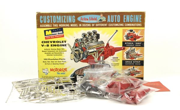1960 Customizing Auto Engine Model Kit - Unassembled MIB 