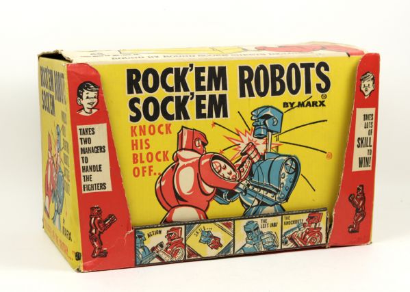 1964 Rock Em Sock Em Robots Marx Toys MIB complete w/ original score card - 1st Issue