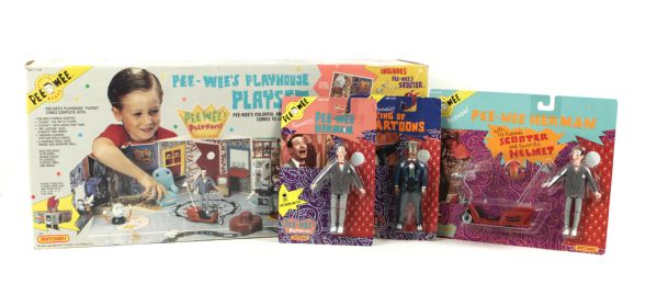 1988 Pee Wees Playhouse Playhouse Still Sealed in Original Box & 3 Figures 