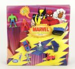 1990s McDonalds Happy Meal Toy Displays - Complete With Toys - Lot of 3 Marvel Super Heroes Cabbage Patch Kids & Snow White