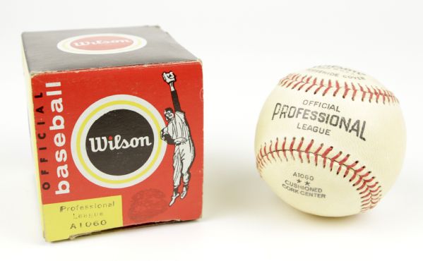 1959 Wilson Professional League Baseball In Original Box 