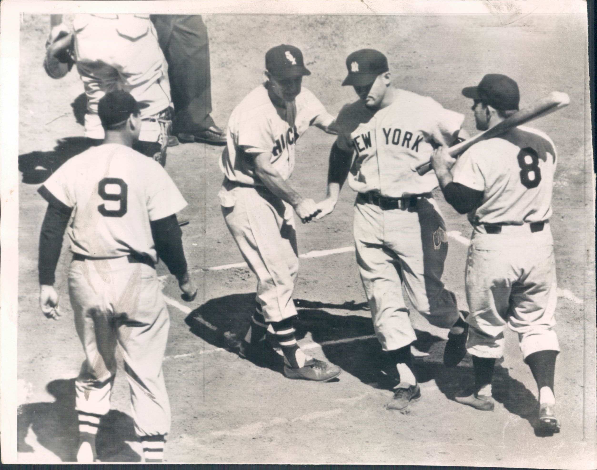 Mickey Mantle With Ted Williams by Retro Images Archive