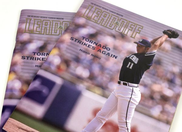 1999 Hideo Nomo Milwaukee Brewers Game Program - Lot of 2 