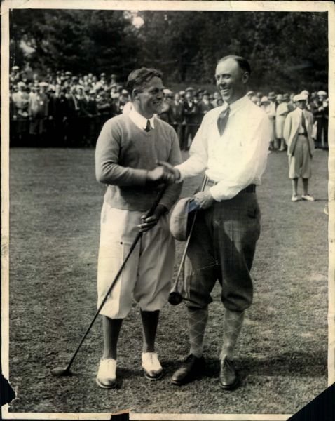 1926 Bobby Jones Wins National Amateur Golf Tourney "Boston Herald Archives" Original 8" x 10" Photo (Boston Herald Hologram/MEARS LOA)