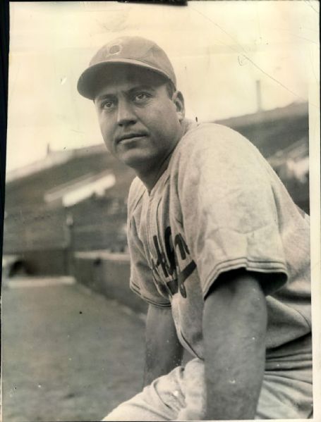 1941 Babe Herman Brooklyn Dodgers "Boston Herald Archives" Original 6" x 8" Photo (Boston Herald Hologram/MEARS LOA)