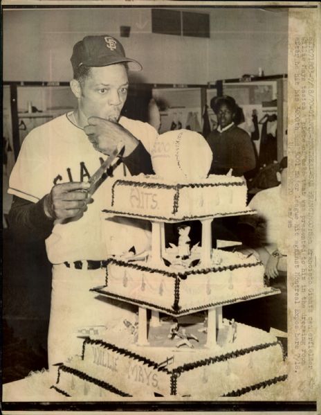 1952-73 Willie Mays New York/San Francisco Giants New York Mets "Boston Herald Archives" Original Photos (Boston Herald Hologram/MEARS LOA) - Lot of 26