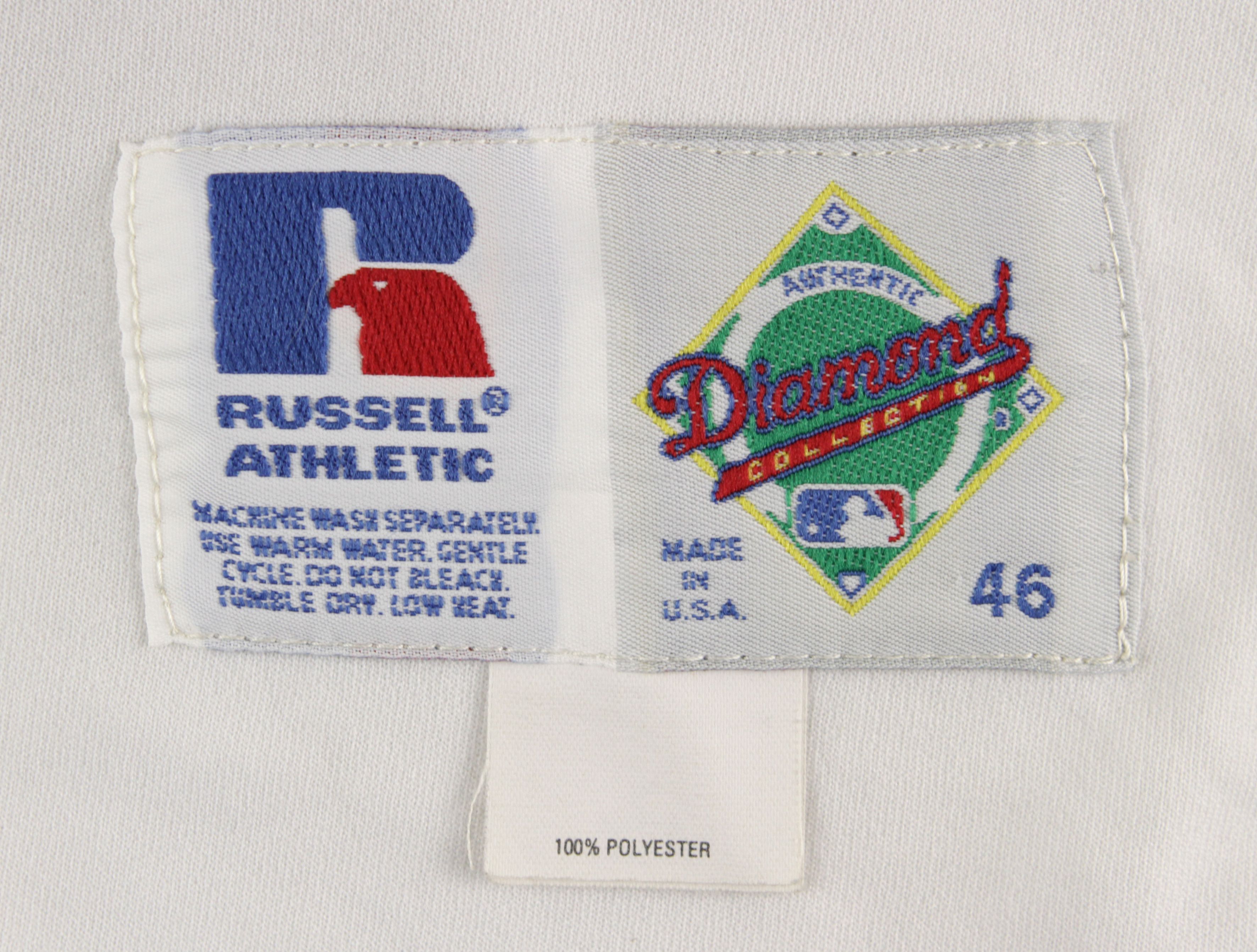 Lot Detail - 1998 Ken Griffey Jr Game Used and Signed Seattle Mariners Home  Sleeveless Jersey (JSA)