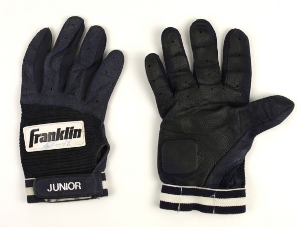 1990s Ken Griffey Jr. Seattle Mariners Game Worn Signed Batting Gloves - JSA & MEARS Auction LOA