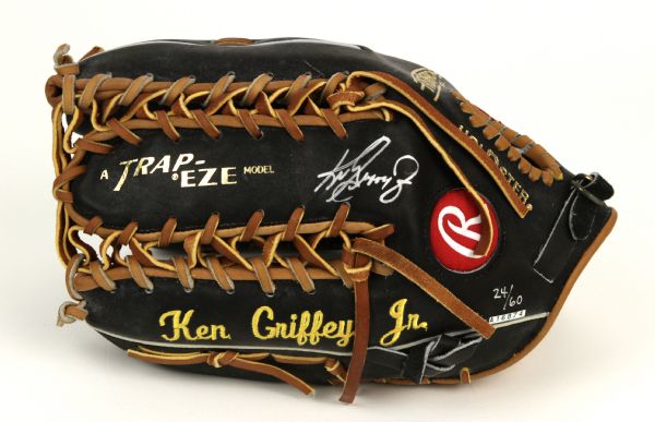 1990s Ken Griffey Jr. Seattle Mariners Signed Personal Model Glove 24/60 - JSA & Griffey LOA