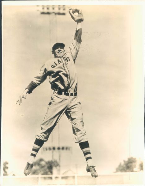 1933 John "Blondy" Ryan New York Giants "TSN Collection Archives" Original 7.5" x 10" Photo (Sporting News Collection Hologram/MEARS Photo LOA)