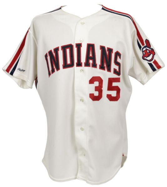 1991 Mark Wiley Cleveland Indians Game Worn Jersey 