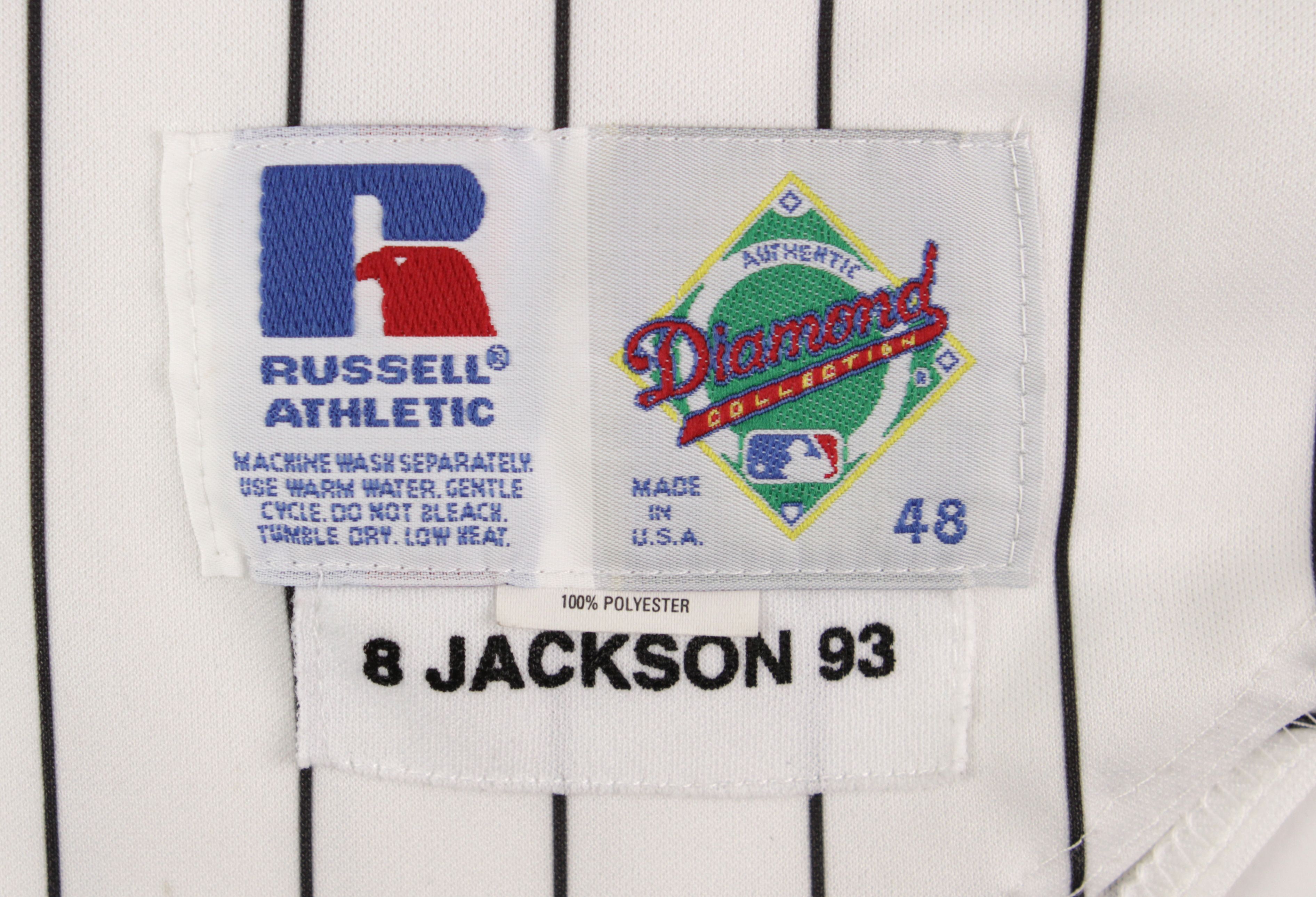 1993 Bo Jackson Game Worn Chicago White Sox Jersey, MEARS A10