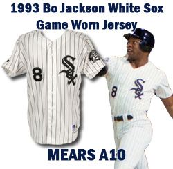 1993 Finest Known Bo Jackson "The Comeback" Chicago White Sox Game Worn Jersey - MEARS A10 (EX Hard Rock Cafe) 