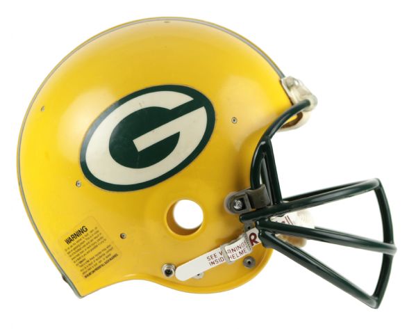 1984-85 Lynn Dickey Green Bay Packers Game Worn Signed Helmet (Scott Waters/MEARS LOA/JSA)