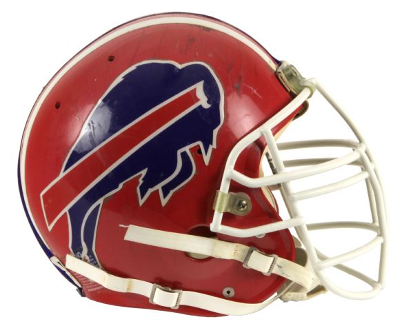 1989-90 Shane Conlan Buffalo Bills Game Worn Signed Helmet (Scott Waters/MEARS LOA/JSA)