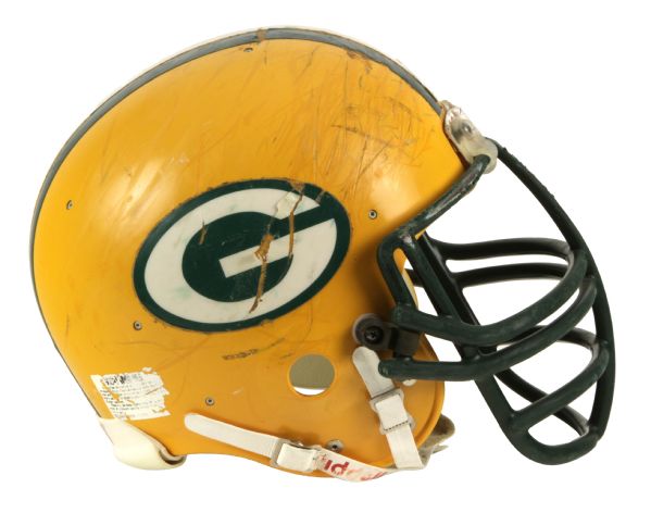 1984-87 Charles Martin Green Bay Packers Game Worn Signed Helmet - The Most Infamous Packer of Them All (Scott Waters/MEARS LOA/JSA) 