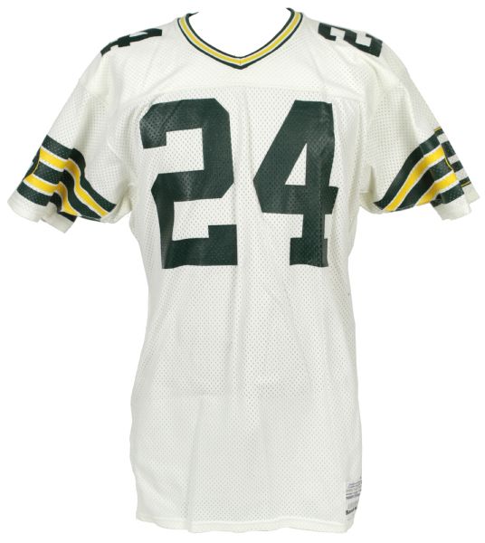 1985-86 Mossy Cade Green Bay Packers Game Worn Jersey w/Repair (Scott Waters/MEARS LOA) 