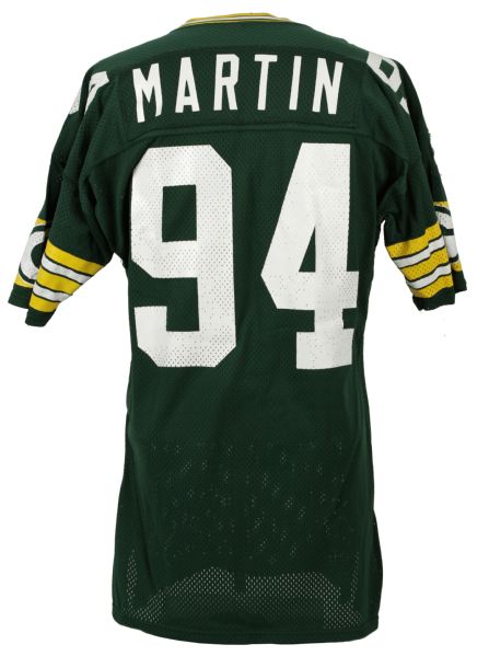 Lot Detail - 1986-87 Charles Martin Green Bay Packers Game Worn Jersey 