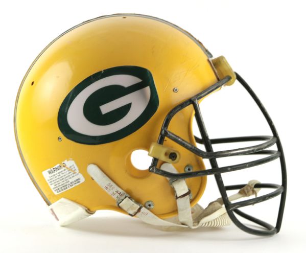 1985-90 Robert Brown Green Bay Packers Game Worn Signed Helmet (Scott Waters/MEARS LOA/JSA)