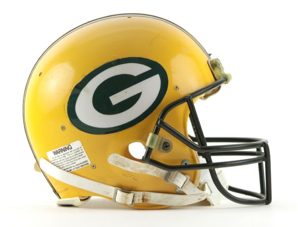 1987-89 Dave Brown Green Bay Packers Game Worn Signed Helmet (Scott Waters/MEARS LOA/JSA)
