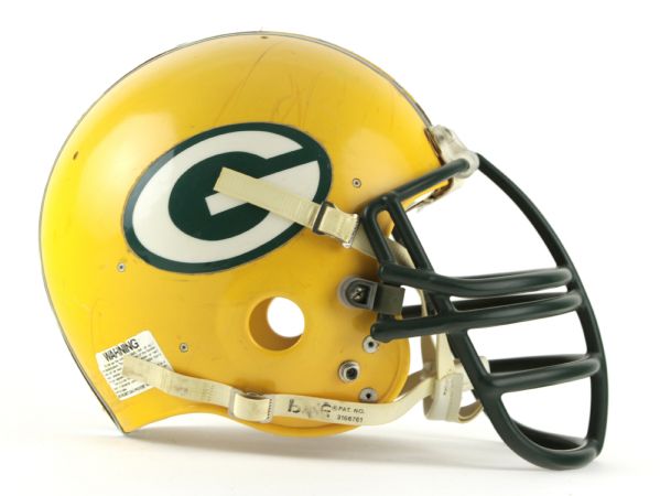 1981-84 Rich Wingo Green Bay Packers Game Worn Signed Helmet (Scott Waters/MEARS LOA/JSA)