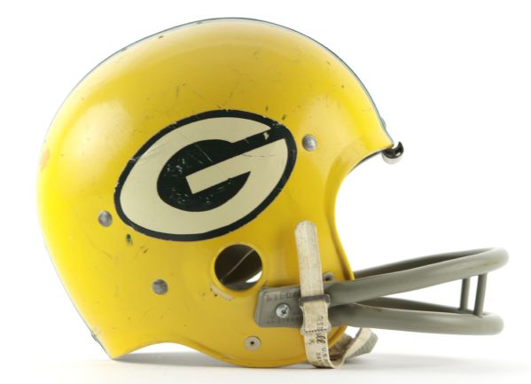 1960s Green Bay Packers Game Used Signed Suspension Helmet - Signed by Donny Anderson (Scott Waters/MEARS LOA/JSA)