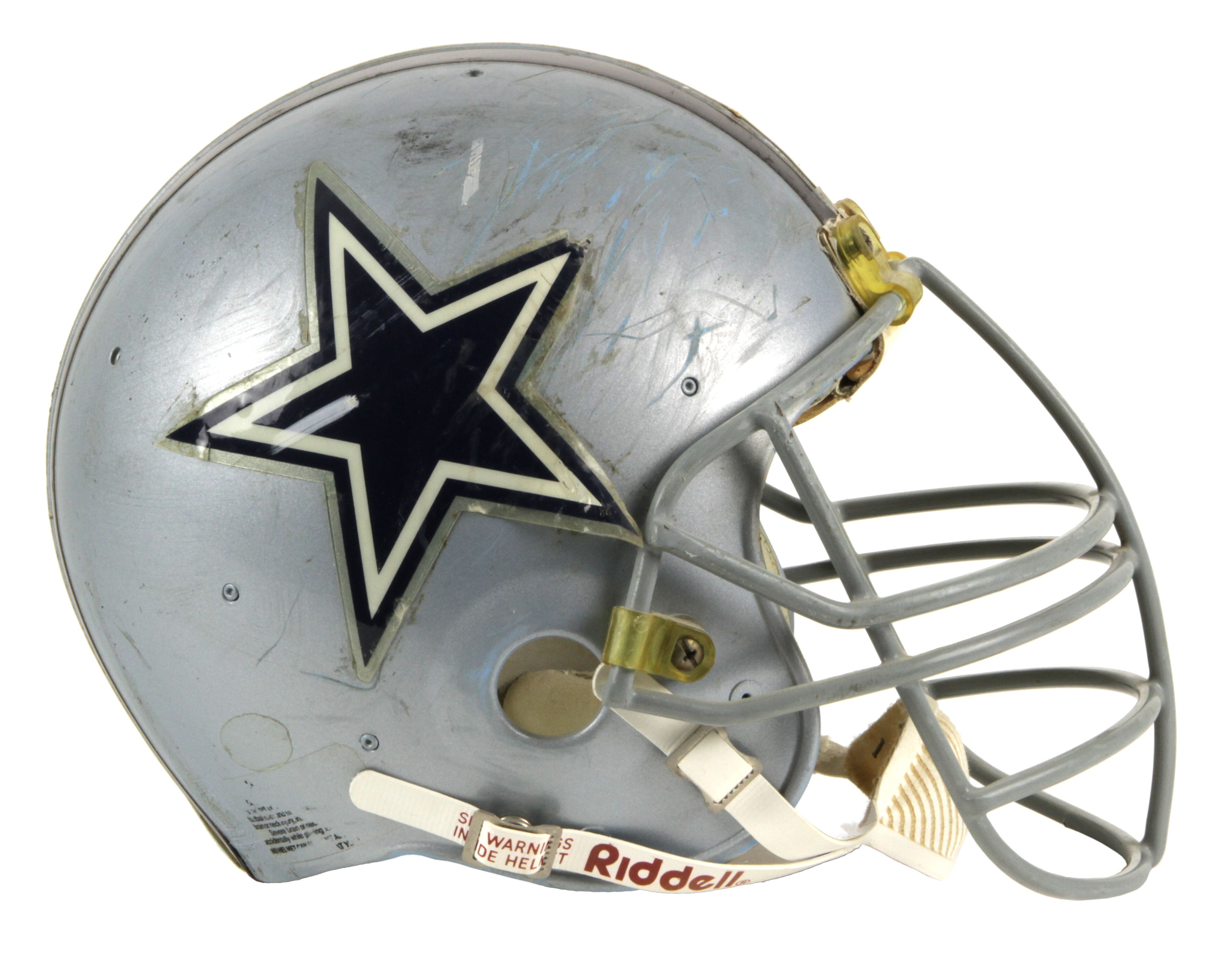 dallas cowboys game used helmet