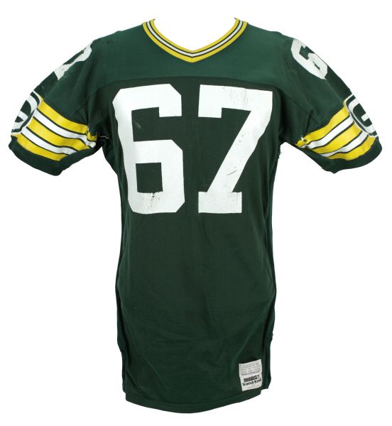 1984-85 Karl Swanke Green Bay Packers Game Worn Durene Jersey (Scott Waters/MEARS LOA)