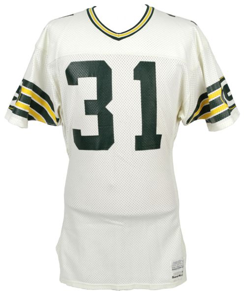 1986-87 Gerry Ellis Green Bay Packers Game Worn Jersey w/Repairs (Scott Waters/MEARS LOA)