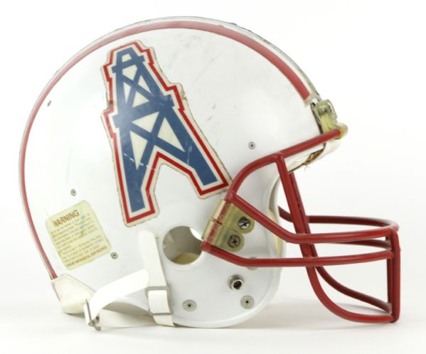 1987 Allen Lyday Houston Oilers Game Worn Helmet (Scott Waters/MEARS LOA)