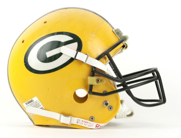 1992-94 Tim Hauck Green Bay Packers Game Worn Helmet (Scott Waters/MEARS LOA) 