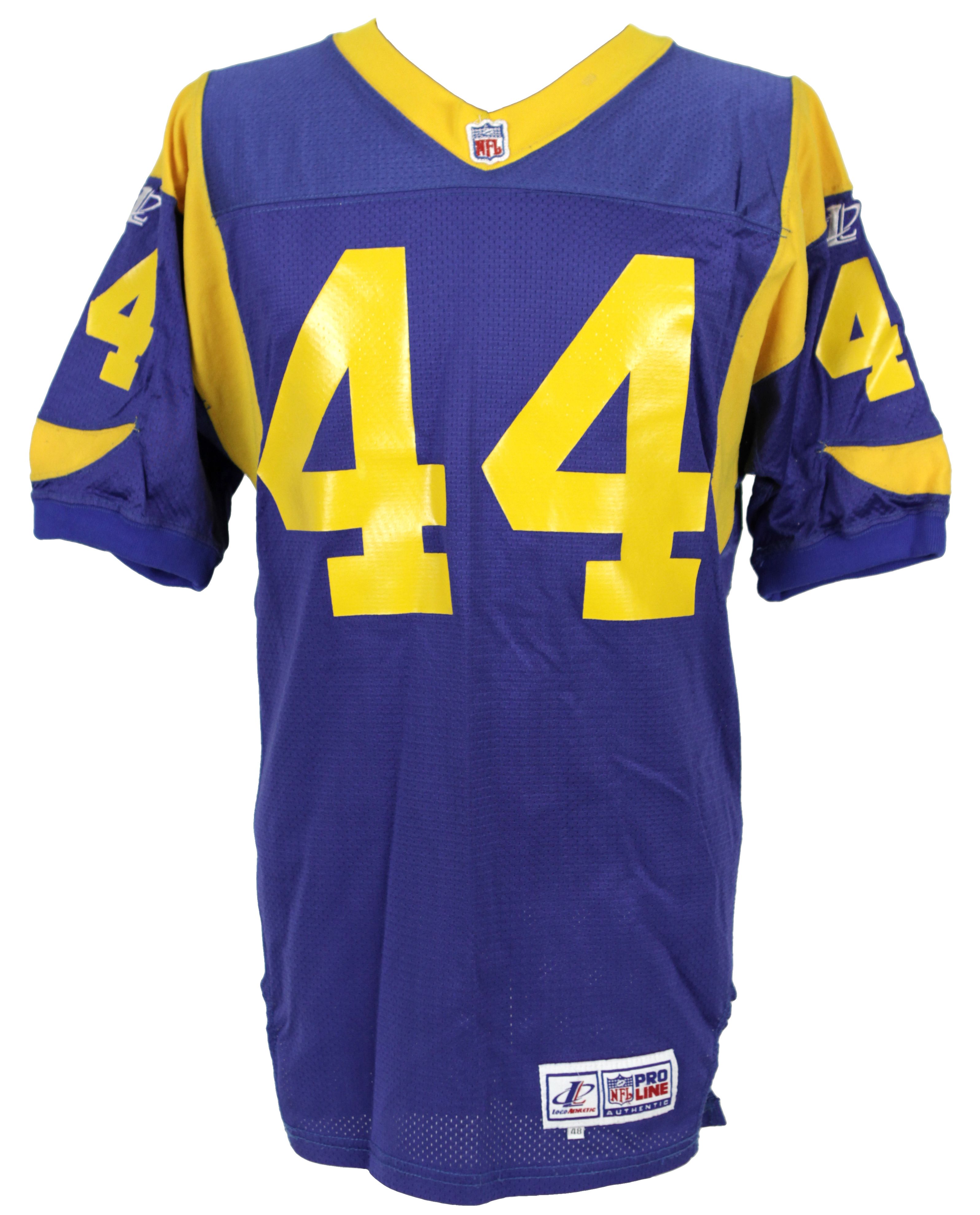 Lot Detail - 1998 Jerald Moore #44 St. Louis Rams Game Worn Home Jersey ...