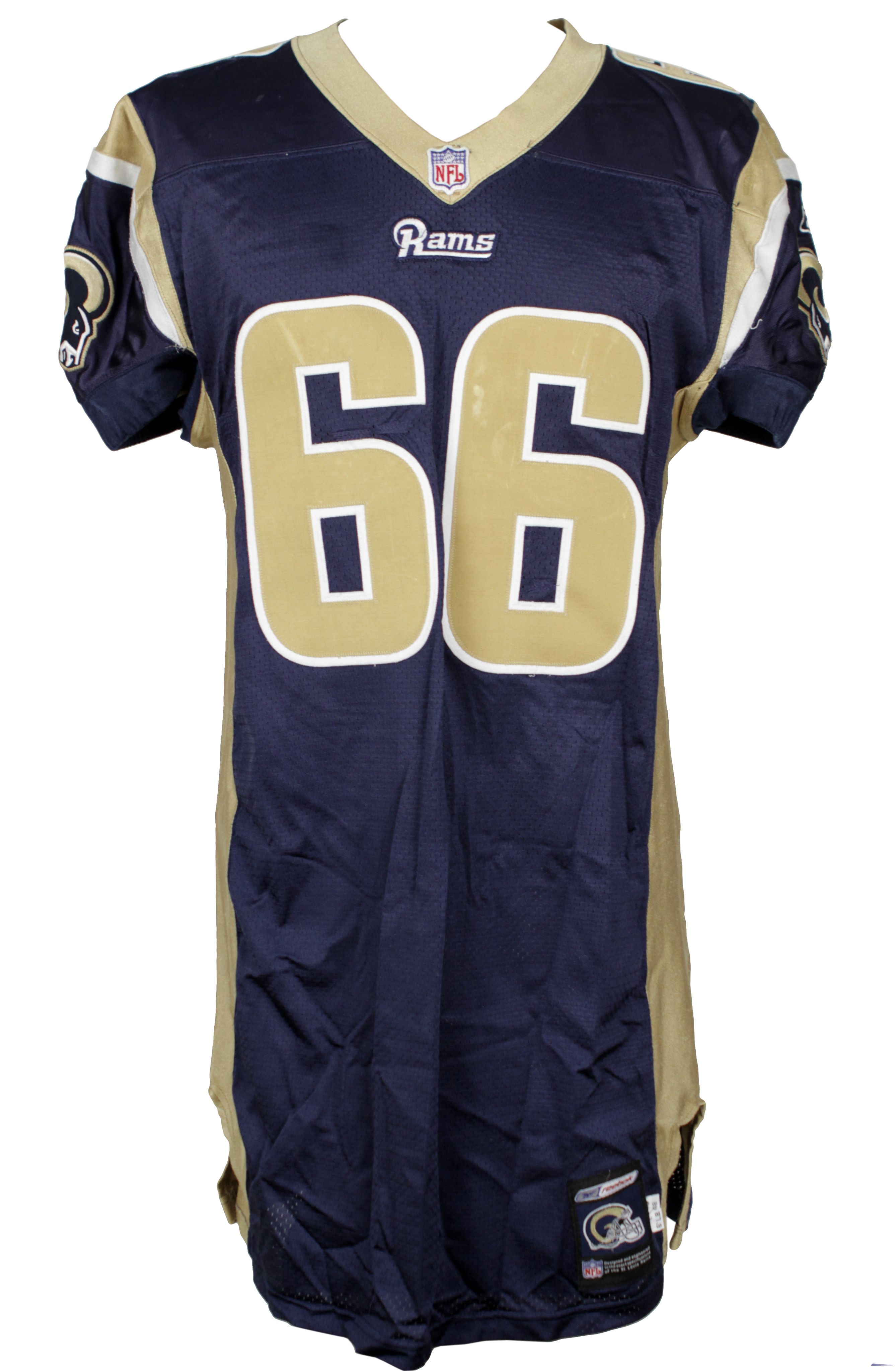 Brian Young Game-Worn Jersey Signed 2001 Rams Super Bowl