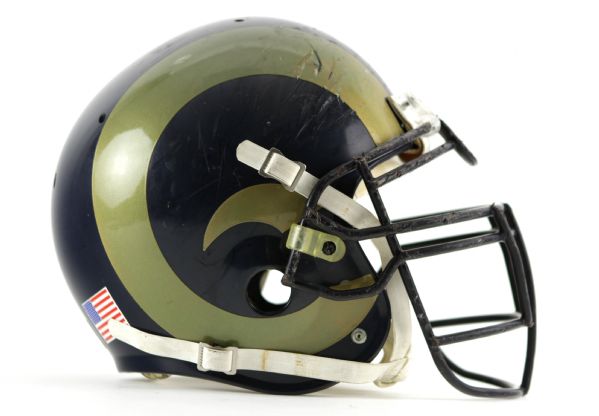 2003 Jimmy Kennedy St. Louis Rams Game Worn Helmet - MEARS LOA 