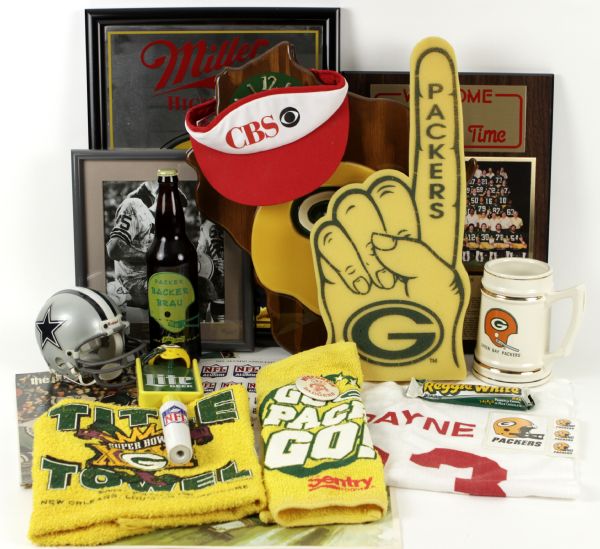 1990s Green Bay Packers Assorted Memorabilia Collection (50+ Items)