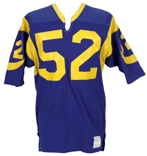 1983 George Andrews #52 Los Angeles Rams Game Worn Home Jersey (MEARS LOA)