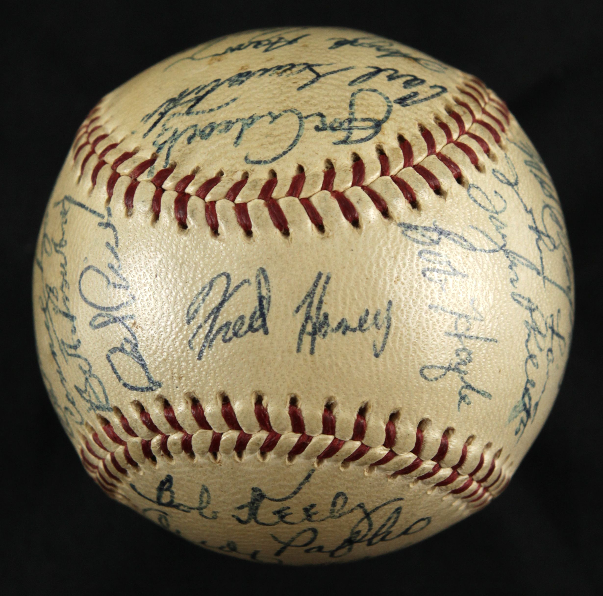 Lot Detail - 1957 Milwaukee Braves Team Signed ONL (Giles) Baseball ...