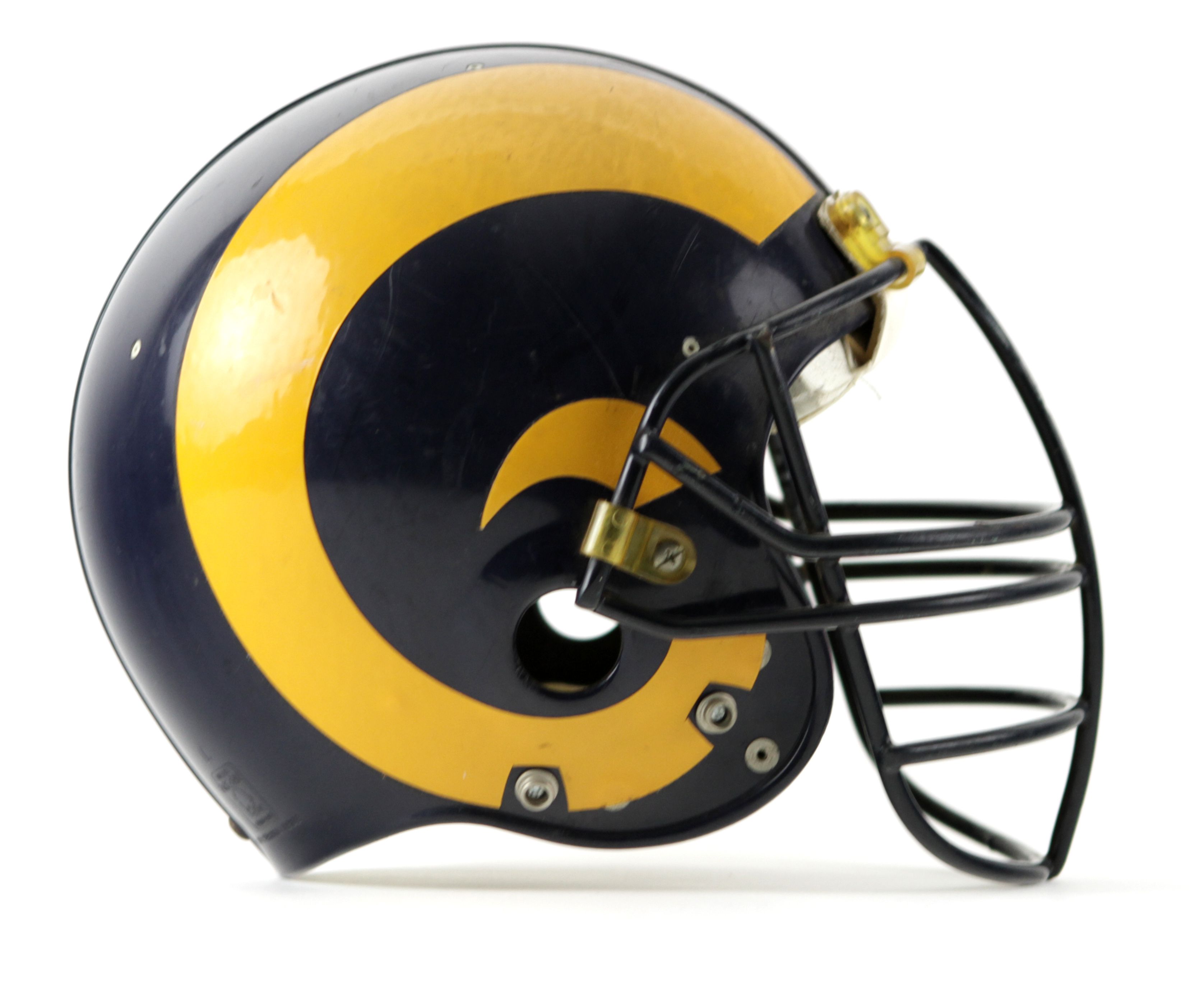 Gonzo Did This on X: Los Angeles Rams helmets with the modern horn but in  their throwback colors  / X