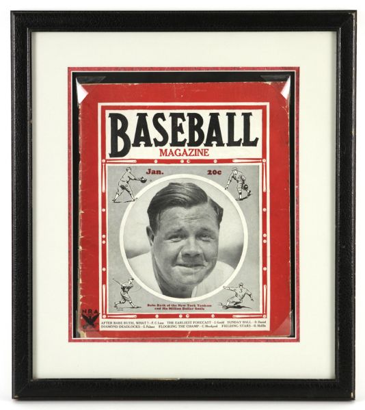 1948 Babe Ruth As I Knew Him & 1934 Baseball Magazine Display - Lot of 2 