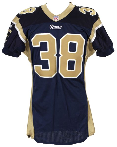 2000 Rich Coady St. Louis Rams Game Worn Jersey w/Repair - MEARS LOA 